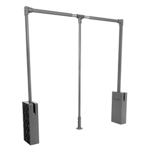 Folding <b>clothes</b> <b>rail</b> for wardrobe, optimal series graphite, 830-1150mm - Product Image 1