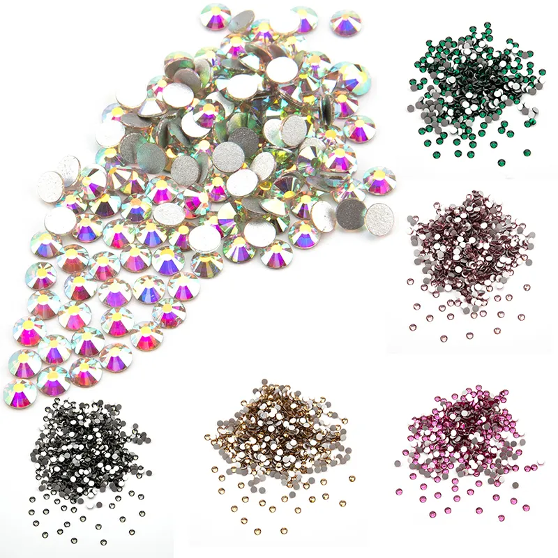 Ss16 completo colores no caliente arreglar diamantes de imitación de cristal no Hotfix MC piedras