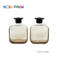 Diffuseur de parfum en verre gris dégradé de 283 ml pour la décoration de la maison, bouteilles d'aromathérapie