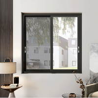Ventanas correderas de rotura térmica de aluminio para balcón, pantalla de apertura Horizontal de vidrio deslizante, estilo plegable para hoteles, villas