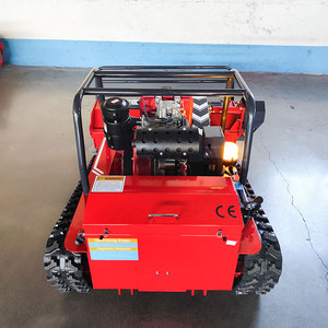 เครื่องตัดหญ้าแบบโรตารี่ควบคุมระยะไกล ระบบดีเซล แบบเคลื่อนที่ด้วยสายพานลำเลียง ขนาด 800 มม. สำหรับงานอุตสาหกรรมและงาน DIY ปรับแต่งได้ตามต้องการ ขายส่ง - Product Image 6