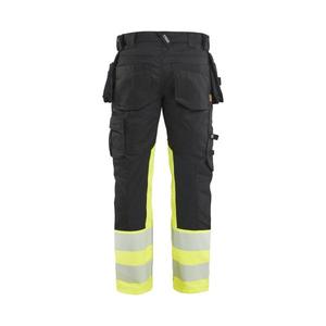 BLAKLADER - 113011499933D120 Hi-vis <b>trousers</b> <b>stretch</b> <b>Black</b>/Yellow - EAN 7330509949931 HI-VIS WORKWEAR - Product Image 2