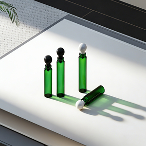 Diseño Personalizado, Botella de Vidrio Transparente de 1.5ml/2ml para Perfume, Mini Botella de Vidrio para Pruebas de Aceites Esenciales con Tapón de Bola - Product Image 5