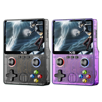 Console de jeu portable rétro X6, écran IPS de 3,5 pouces, double joystick, 500 jeux classiques, batterie de 2000 mAh, sortie TV, cadeau de Noël pour enfants