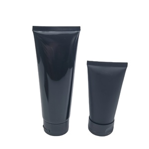 Envases Cosméticos Personalizados al por Mayor, Botella de Limpieza Negra Mate de 50ml/100ml, Envase Vacío con Tubo - Product Image 1