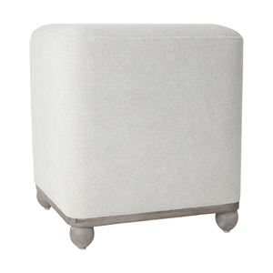 Square <b>Vanity</b> <b>Stool</b> With Wood Feet Ottoman Foot Rest For Bedroom Or Living Room Furniture - Product Image 2