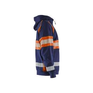 BLAKLADER - 355211588953XXXL Sweat à capuche haute visibilité Bleu marine/Orange-EAN 7330509831083 HI-VIS WORKWEAR - Product Image 4