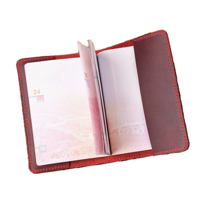 Porte-cartes en cuir véritable bordeaux pour hommes Organisateur de portefeuille de <span class=keywords><strong>voyage</strong></span> pour la <span class=keywords><strong>France</strong></span> Passeport Documents Cover Holder Certificate Bags - Product Image 5