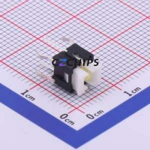 TM-004-D2-01 Tactile Switch Through hole Component (THT),6x6mm Switch Single Pole Single Throw Round Button 2.6N Through Hole - Product Image 1
