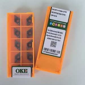 Inserto de Carburo Original DCMT11T308-OTM OP1215 para Herramienta CNC Externa, Recubrimiento TIAIN, HRC64, OEM, para Torno CNC, 100% Grado ISO - Product Image 5