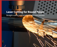 Machine de découpe laser de tubes métalliques CNC ARGUS 1500W à 5 axes avec deux mandrins pour tuyaux en fer – Prix usine
