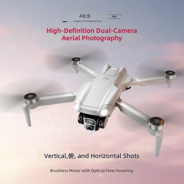 (New)A888 Drone Beginner Plastic Dual Camera WIFI FPV Brushless Motor Rc Quadcopter Remote Control Optical Flow Folding Made