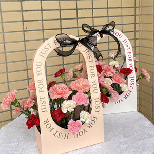 بيع بالجملة علب تغليف علب كعكة الزهور صندوق مقبض بتصميم مخصص لمتاجر الزهور - Product Image 3