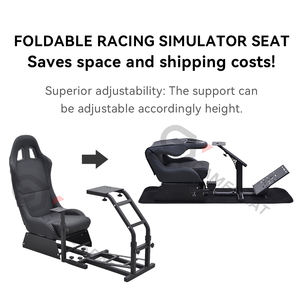 GY032 Asiento de Juego Personalizado con Estructura de Hierro para Simulador de Carreras, Compatible con Thrustmaster T150RS, T300RS, PC, Wii, <span class=keywords><strong>Xbox</strong></span> 360 - Product Image 3
