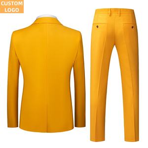 6XLメンズスーツカスタムロゴ2ピースビジネスカジュアルブレザープラスサイズドレス男性用高級スーツ結婚式 - Product Image 2