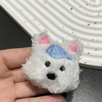 Ensemble d'accessoires pour chien multicolores en 3D mignon avec nœud bleu pour hommes et femmes, accessoires de boîte à chaussures détachables à faire soi-même