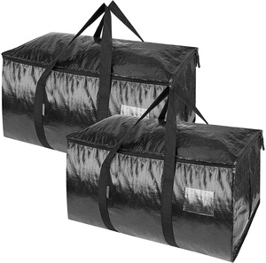 Factory Direct-sale Good Quality Black Moving Bags Extra Large Heavy Duty Storage Bags