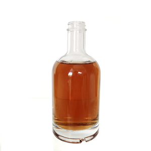 Botella de whisky con tapa de tornillo, botella de vidrio de pedernal de 375ml y 12,7 oz - Product Image 5