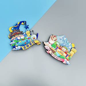 Imán <span class=keywords><strong>de</strong></span> nevera ecológico <span class=keywords><strong>de</strong></span> madera con diseño creativo del sitio turístico <span class=keywords><strong>de</strong></span> Xishuangbanna Shangri <span class=keywords><strong>La</strong></span>, <span class=keywords><strong>ciudad</strong></span> turística característica - Product Image 3