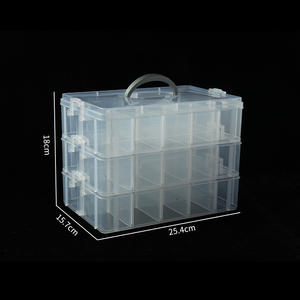 <span class=keywords><strong>กล่อง</strong></span>เก็บของพลาสติกสามชั้นแบบถอดได้พร้อมฝาปิดสำหรับของเล่นเลโก้และเครื่องมือชิ้นส่วนฮาร์ดแวร์ - Product Image 6