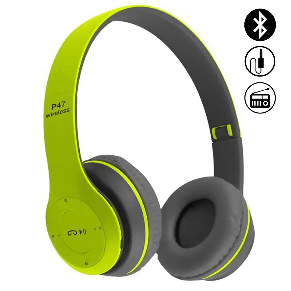 Casque de jeu Bluetooth P9 B39 P35 P47 graffiti de musique bluetooth oreilles de chat sans fil in over ear casque sans fil