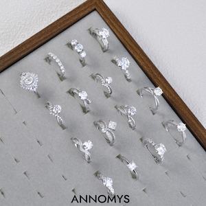 Anillo de compromiso de moissanita de 1CT, anillo de promesa de solitario de plata 925, regalo de joyería nupcial certificado GRA - Product Image 3