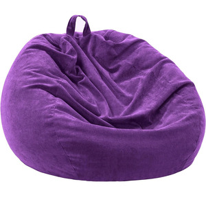 Pouf portaoggetti in velluto a coste per bambini e adulti, senza imbottitura, per giocattoli di peluche e animali di peluche - Product Image 1