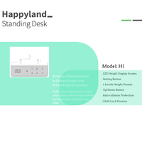 Contrôleur de panneau de commande de bureau debout HZ-1 avec contrôleur manuel de Port de charge USB pour accessoire de bureau réglable en hauteur électrique
