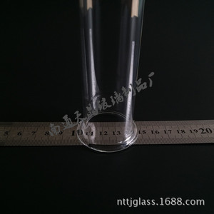 Tubo de ensayo de vidrio Tianjing 37 50 x 1.6 x 150 mm con borde abocardado y base plana para arreglos florales hidropónicos - Product Image 4