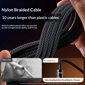 240W Fast Charging <b>Cable</b> Braided Weaving USB Type-C <b>Cable</b> <b>for</b> Phone & Car, Durable Flash Charging - Product Image 4