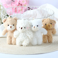 Mini porte-clés en peluche douce en forme d'ours, breloque de sac, décoration de mariage, pour pendentif, petit cadeau pour fille