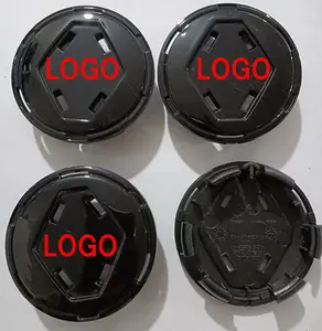 Kustom 57mm ABS Chrome lencana Emblem mobil harga pabrik tutup roda dengan Hubcap Logo