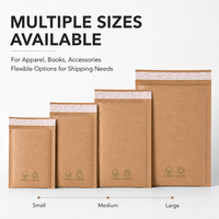 Sacs de Courrier en Papier Kraft à Bulles Écologiques, Compostables, Biodégradables, Imperméables et Résistants à la Déchirure de la Marque Premium Pages, 180 g/m²