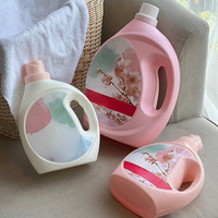 Détergent à lessive ménager OEM en bouteilles jetables écologiques, parfum floral, nettoyage en profondeur