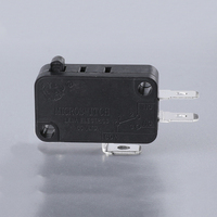 Micro-interrupteur tactile à levier articulé long et droit 16A SPDT à action rapide IP41 125/250V AC en plastique intelligent
