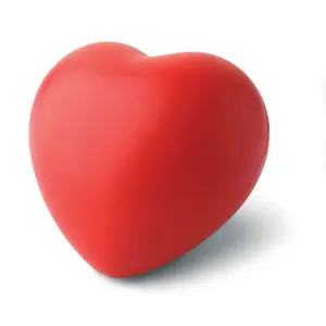 Giocattoli antistress in schiuma pu di alta qualità personalizzati caldi a forma di cuore palla antistress