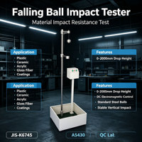 Machine d'essai d'impact par chute de bille en laboratoire, à déclenchement électromagnétique, hauteur de chute réglable, testeur de résistance aux chocs pour boîtiers électroniques