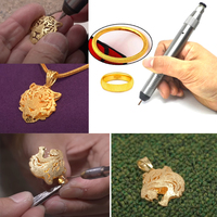 Outils de bijouterie Équipement facettage diamant Fraisage pneumatique Clou Sable Aiguille Bijoux Outils de ponçage Diamant Pointe Marteau
