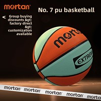 Ballon de basketball authentique Mortan No7 No6 modèle AL-CYQC en PU avec chambre à air en caoutchouc naturel, résistant à l'usure et très élastique pour l'entraînement