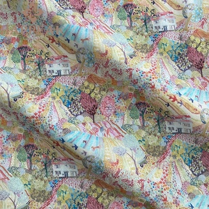 Tessuto in <span class=keywords><strong>Cotone</strong></span> 100% HAPPEAK, Stampa Colorata Personalizzata con Case, per Camicie da Bambina, Abbigliamento per Bambini di Tendenza - Product Image 3