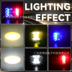 <b>Led</b> Headlights 4 Inch H Shape 6500Lm 6000K Aluminum Alloy For Electric Vehicles Motorcycle Truck Retrofit Upgrade - Product Image 1
