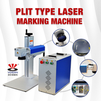 Machine de marquage laser à fibre 30W à refroidissement par air pour pierre, compatible avec les formats AI/LAS/BMP
