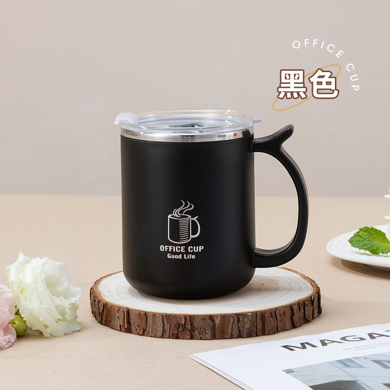 Épaissi 500ml [couvercle transparent] noir