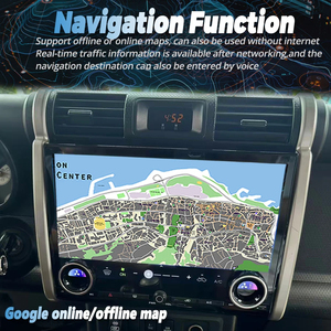 หน้าจอแอนดรอยด์ 14.6 นิ้ว สำหรับรถยนต์โตโยต้า FJ ครุยเซอร์ ปี 2007-2012 รองรับ Carplay เครื่องเล่นวิทยุในรถยนต์ มัลติมีเดีย พร้อมระบบนำทาง GPS และชุดเครื่องเสียงติดรถยนต์ - Product Image 4