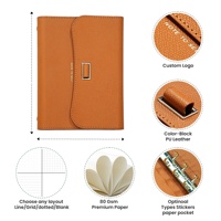 Agenda 2027 con Logotipo Personalizado, Diseño Nuevo A5 con Portaplumas, Agenda de Tapa Dura, Diario de Cuero PU, Regalos de Agenda, OEM ODM