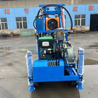 Foreuse sur chenilles portable haute efficacité de 200 mètres pour puits d'eau, machine de forage hydraulique, vente chaude