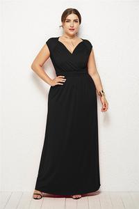<span class=keywords><strong>Abiti</strong></span> Casual all'Ingrosso per Donne <span class=keywords><strong>Taglie</strong></span> <span class=keywords><strong>Forti</strong></span>, Vestito Aderente in Spandex a Vita Alta con Scollatura Profonda a V, Abito <span class=keywords><strong>da</strong></span> <span class=keywords><strong>Sera</strong></span> Taglia Grande - Product Image 4