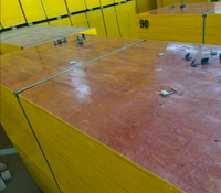 Contreplaqué de coffrage en béton 9mm 12mm 15mm 18mm 1220x2440mm Grade E1 Combi Core pour la construction de coffrages Réutilisable Écologique