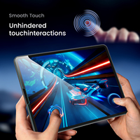 Protection d'écran en verre trempé HD 9H écologique pour iPad avec kit d'installation facile, protection de tablette durable