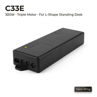 Boîtier de commande d'actionneur linéaire à triple moteur Saint Wing C33E 300W pour bureau debout d'angle en L à 3 moteurs